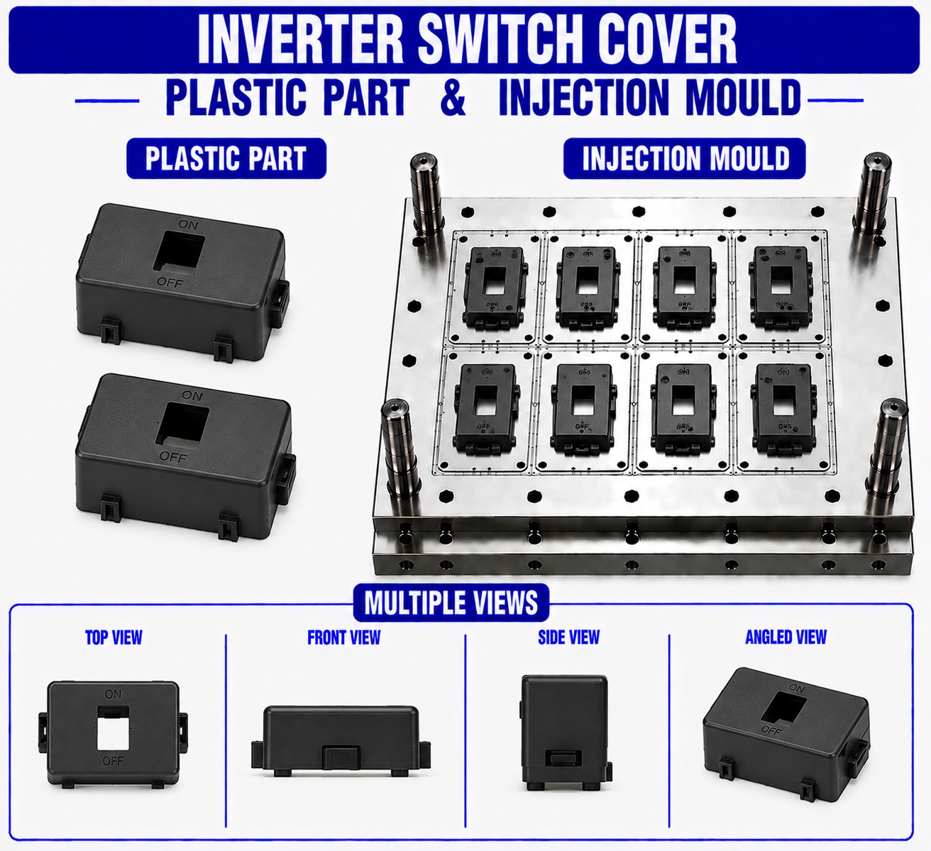 Inverter Plastic Switch Cover Mould and Moulding Service